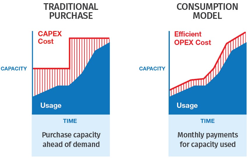 storage purchase vs consumption model